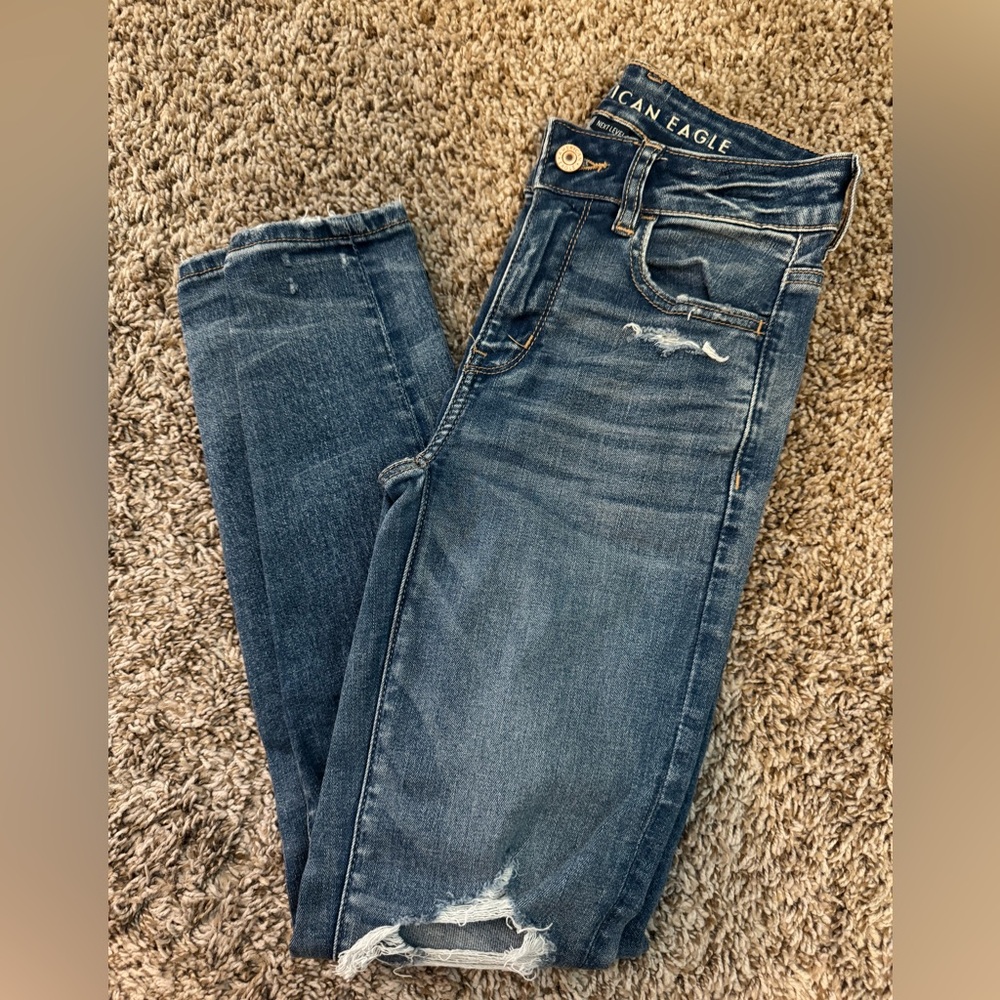 American Eagle Outfitters Women's Distressed Denim Jeans